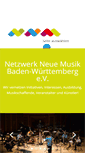 Mobile Screenshot of neuemusikbw.com
